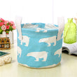 Cartoon Round Cotton Linen Desktop Storage Box - Gadget Me Please