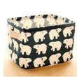 Cartoon Round Cotton Linen Desktop Storage Box - Gadget Me Please