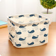 Cartoon Round Cotton Linen Desktop Storage Box - Gadget Me Please