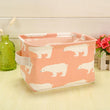 Cartoon Round Cotton Linen Desktop Storage Box - Gadget Me Please