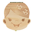 1pcs Spanish English Russian wood baby kids tooh box organizer - Gadget Me Please